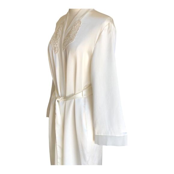 Vintage 1990's Cato Unique Polyester Long Sleeve Sexy Boudoir Robe Medium - Picture 11 of 16